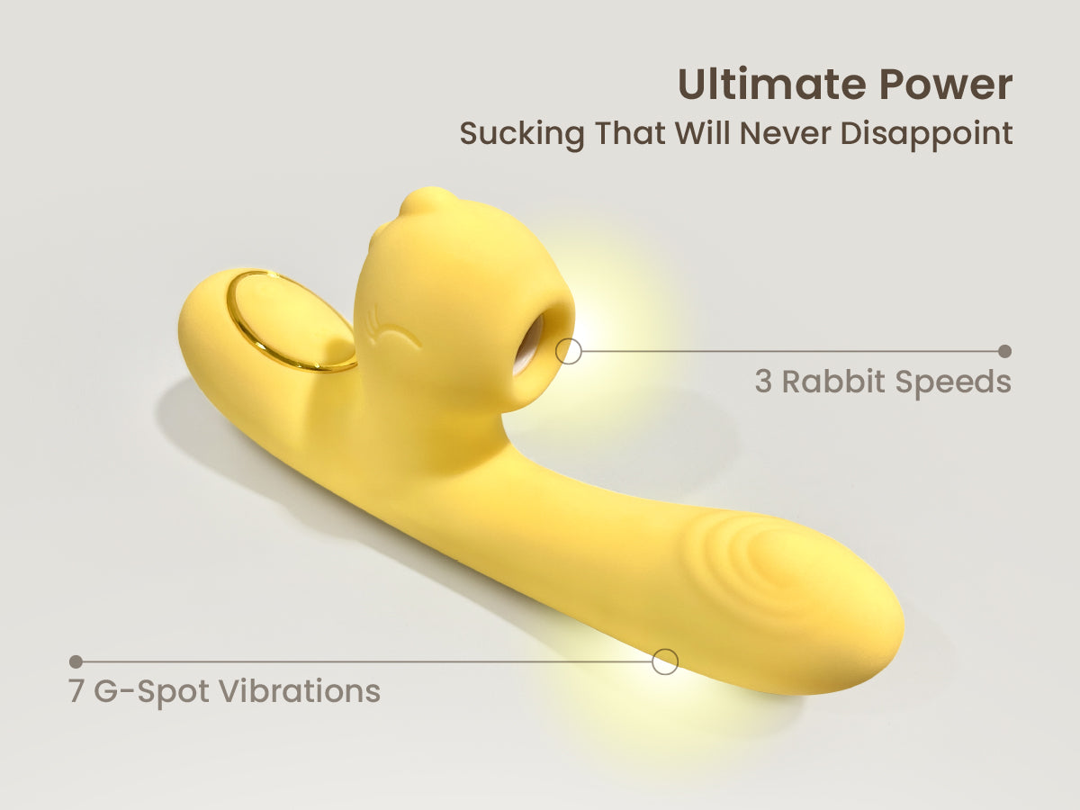 ZaZa Dual-Stimulation Suction & G-Spot Rabbit Vibrator