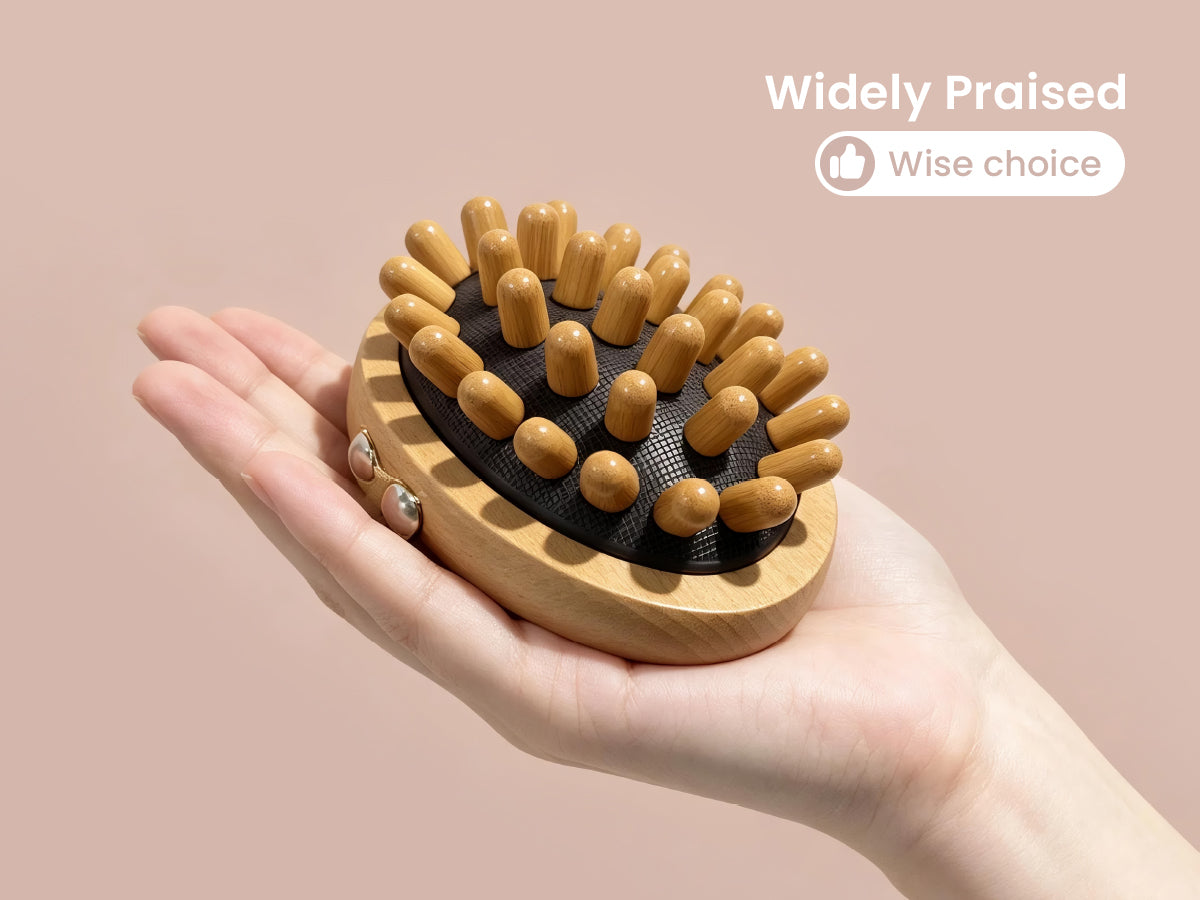 ZAZA Wooden Scalp Massager for Hair Growth
