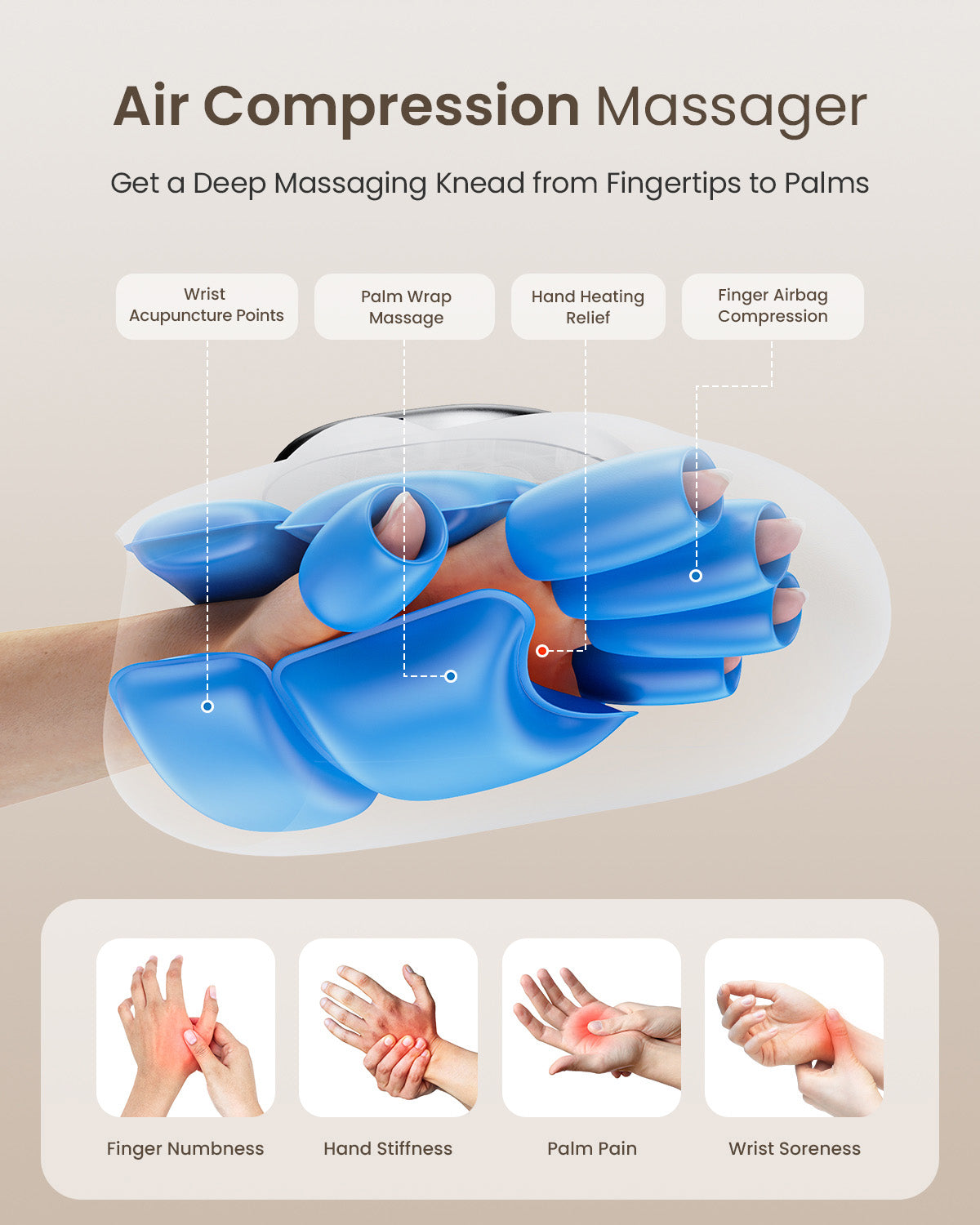 ZaZa Cute Cat Paw Cordless Electric Hand Massager